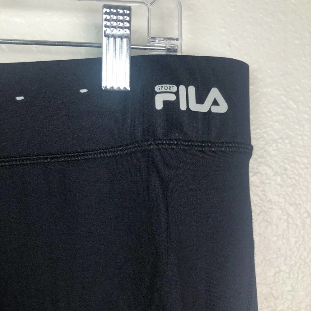 Fila sport black patterned full length legging, L - Picture 3 of 5